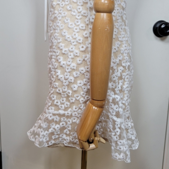 Lulus Charmaine White Floral Embroidered Mini Dress Size Small - Picture 5 of 9
